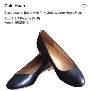 Cole Haan leather flats